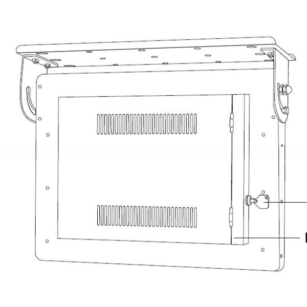 32 Inch LCD Bus Monitor Digital Loop Video AD Player TV With VGA HDMI AV Input Including Bracket