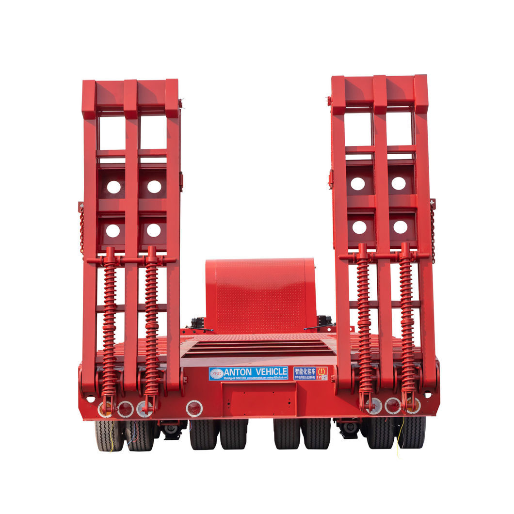 Three-Axle, Four-Axle and Five-Axle Construction Machinery Transportation Low-Bed Semi-Trailer