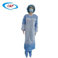 Buy cheap SMS Isolation Disposable Surgical Gown Level 3 With Knitted Cuff product