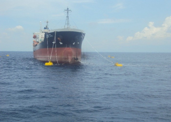 Marine Offshore Steel Mooring Buoy 1200mm With Quick Release Buoy Hooks