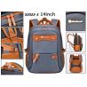Buy cheap BSCI Certification Business Casual Backpack Nylon 14 Inch Laptop Backpack 1000g from wholesalers