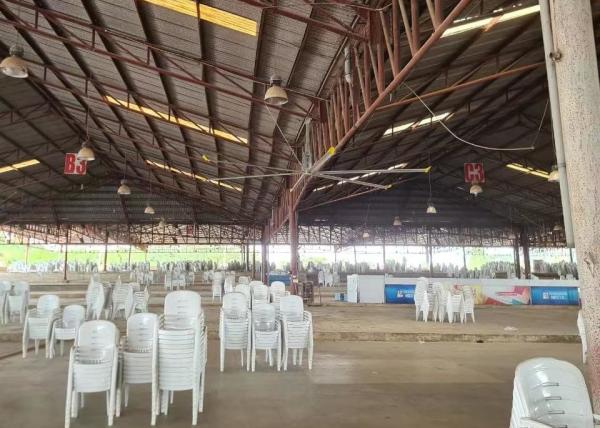 Buy cheap Horizontal Air Cooler HVLS Ceiling Fan 24 Foot Industrial Ceiling Fan ODM from wholesalers