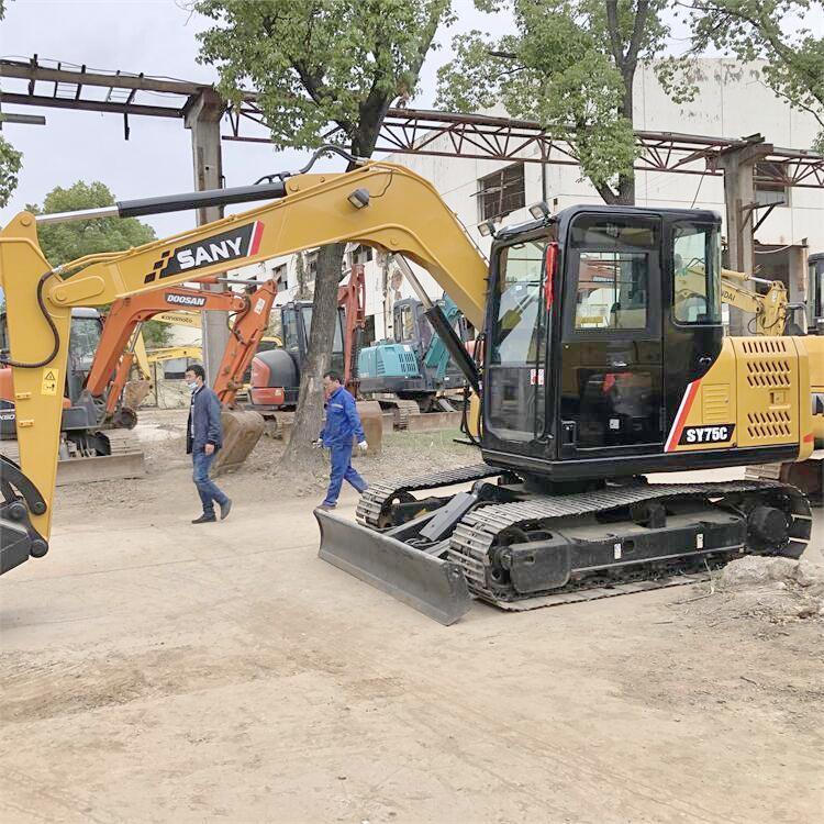 2021 Sany SY75 7 Ton Mini Excavator in Good Condition for Less Hour Usage in Shanghai