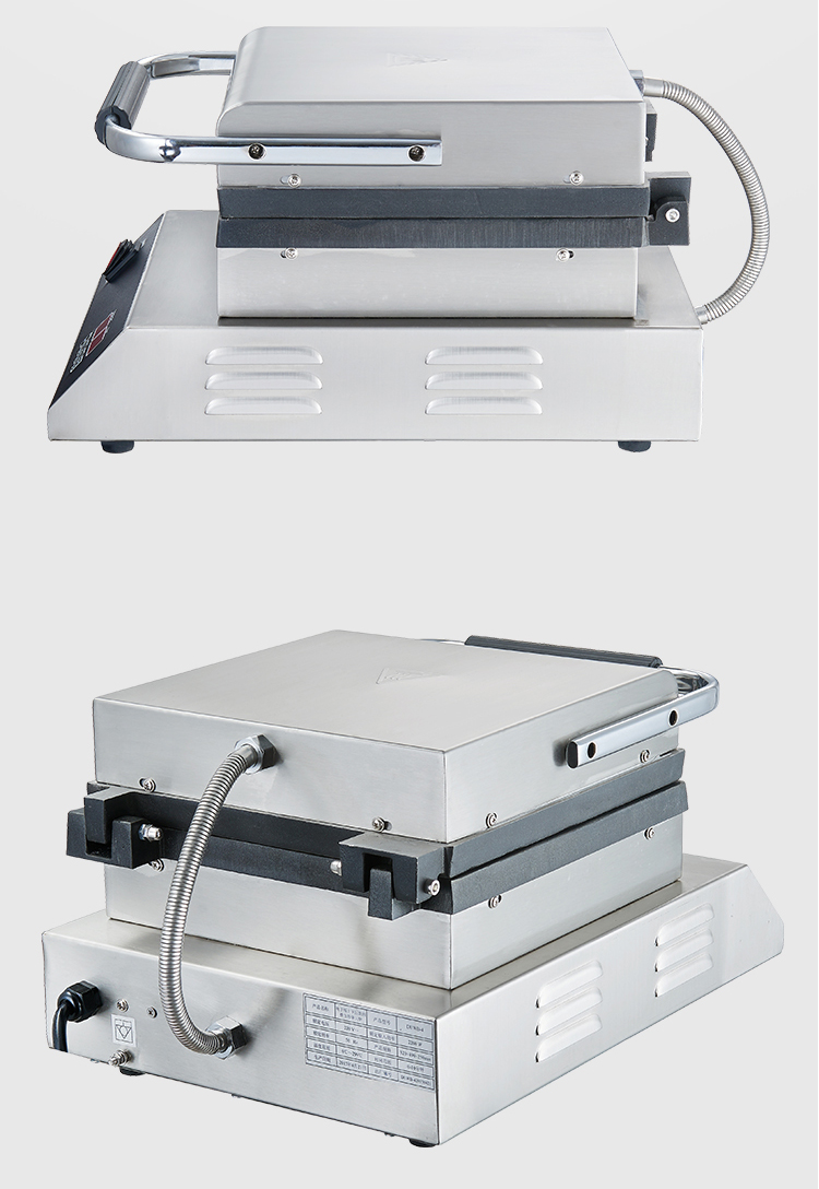 220V/50Hz Timer 0-10 Minutes Square Belgian Waffle Machine Electric Snack Waffle Maker