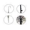Buy cheap J Shape Plastic Handle Transparent POE Umbrella from wholesalers