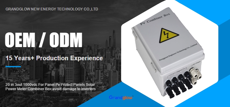 20 in 3out 1000vdc For Panel Pv Protect Panels Solar Power Meter Combiner Box avoid damage to inverters