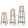 Buy cheap Natural Multi-layer Flower Stand for Balcony Living Room Home Decoration Potted Plant from wholesalers