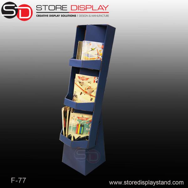 Buy cheap book corrugated compartments display stand from wholesalers