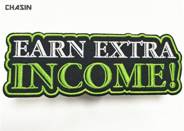 Buy cheap Slogan Clothing Embroidery Patches Polyester Fabric Letter Laser - Cutting from wholesalers