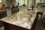 Yellow River / Golden River Granite Vanity Countertops For Traditional Bathroom