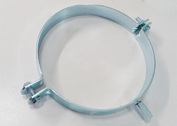 Buy cheap Galvanized Carbon Steel Round Double Bolt Clamp Split Hanging Hoop Pipe Clamp from wholesalers