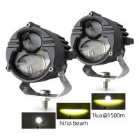Buy cheap 90W High Beam White Lens Dual Color For Motorcycle LED Spotlight product