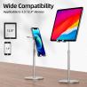 Buy cheap 3.5 Inch 180mm Headphone Tablet Stand / Height Adjustable Ipad Desk Stand from wholesalers