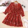 Buy cheap Spring Children'S Long Sleeved Floral Princess Dresses Girl'S Dress from wholesalers