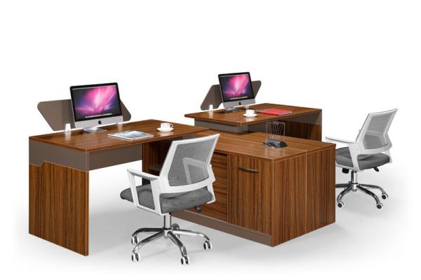 Buy cheap Wooden Legs Office Workstation Table , Mobile Cabinet Workstation Panel Wood Style from wholesalers