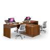 Buy cheap Wooden Legs Office Workstation Table , Mobile Cabinet Workstation Panel Wood Style from wholesalers