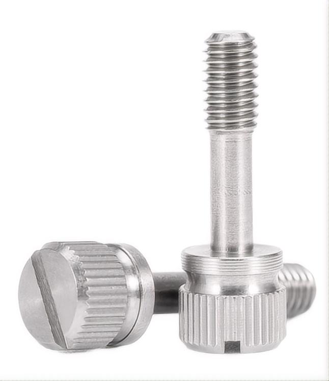 Zinc-Aluminum Coated Machine Thumb Screw with Slotted Flat Knurled Head M3 M4 M5 M6 M8