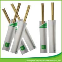 Buy cheap 24cm Natural disposable Tensoge Bamboo Chopsticks Open Paper Packing For product