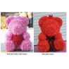 Buy cheap Preserved Flower Rose Teddy Bear PE for Valentines Day Gifts Factory Price Artificial Flower Gaint Teddy Bear from wholesalers