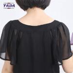 Short sleeve fashion women wome sexy summer beach dress chiffon dresses in cheap