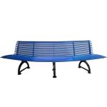 Buy cheap Curved Patio Tree Outdoor Metal Benches With Cast Iron Ends OEM from wholesalers