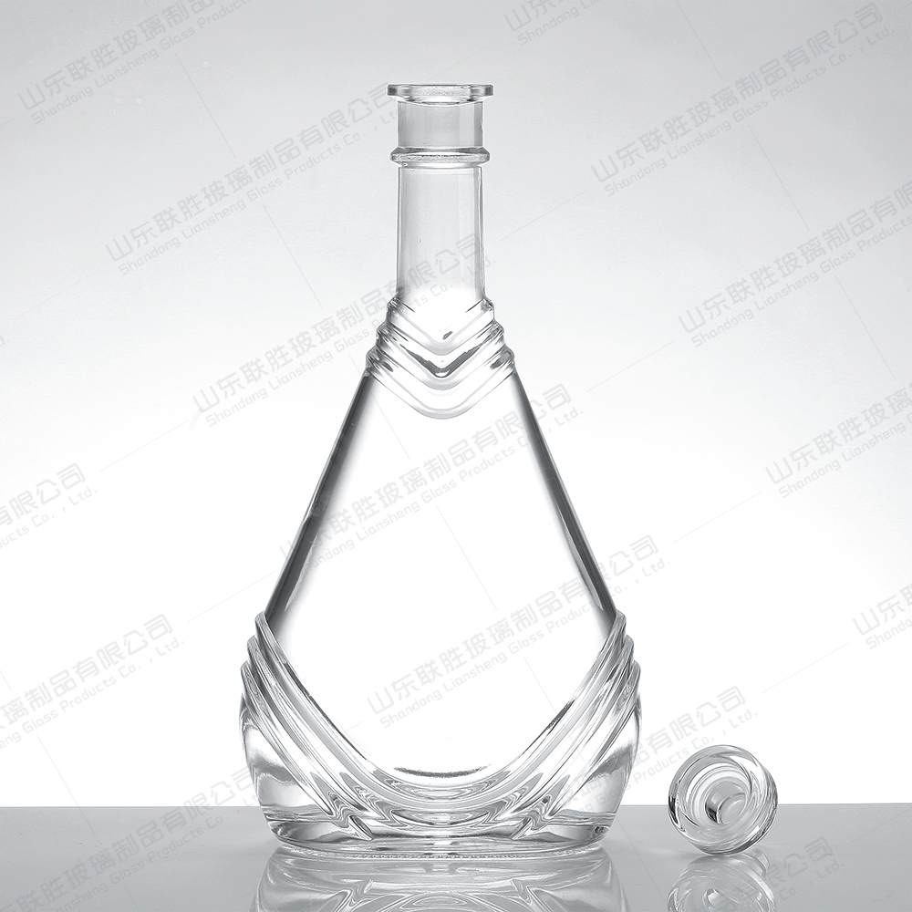 500ml 750ml 1000ml Glass Bottles for Gin Whisky Liquor Vodka Spirit Customized Bottle Color