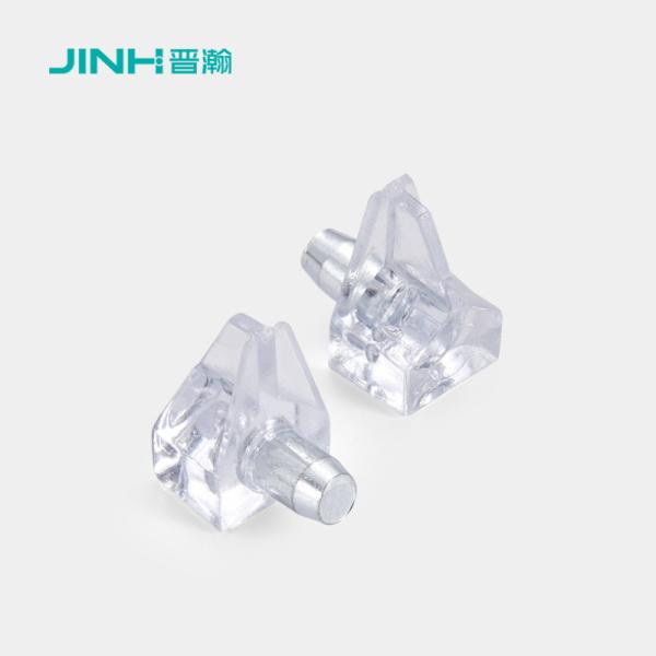 11*10.6mm Crystal Steel Shelf Pins Furniture Connecting Fitting For Flat Packed
