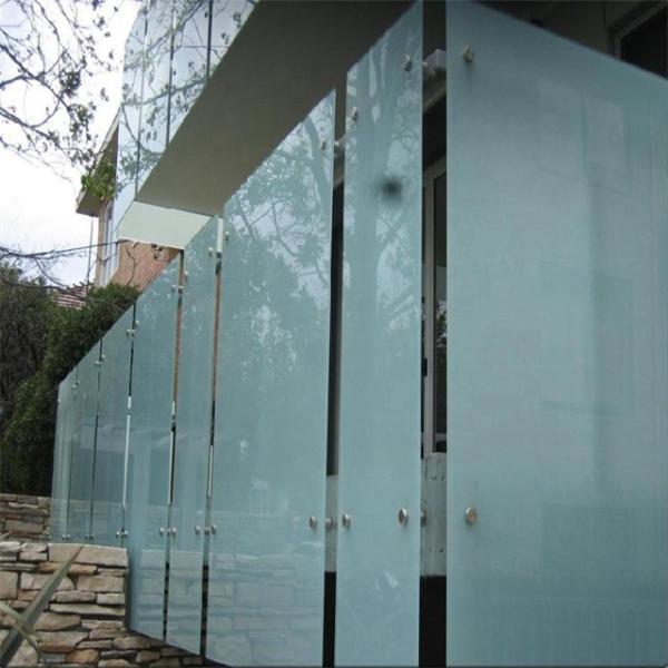 Buy cheap Acid Etched Glass for Bathroom Privacy Protection and Customized Logo Wall Decoration from wholesalers