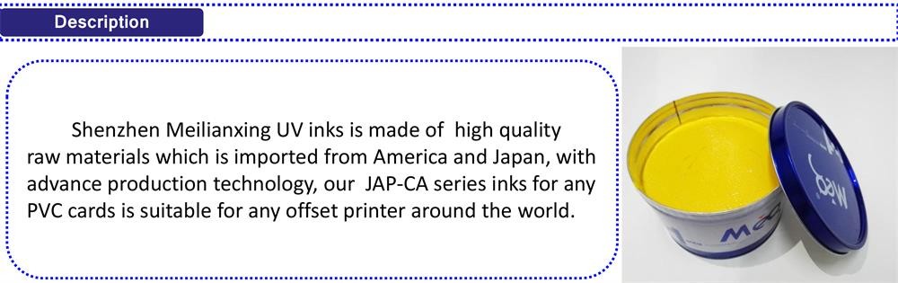 Fine UV Offset Printing Ink Used In PVC cards Manufacture