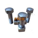Heavy Duty Excavator Track Bolts New Quenching And Tempering Heat Treatment Zinc