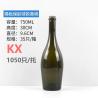 Buy cheap Customize Sealing Type 250ml 500ml 750ml Super Flint Glass Wine Glass Bottle with Cap from wholesalers