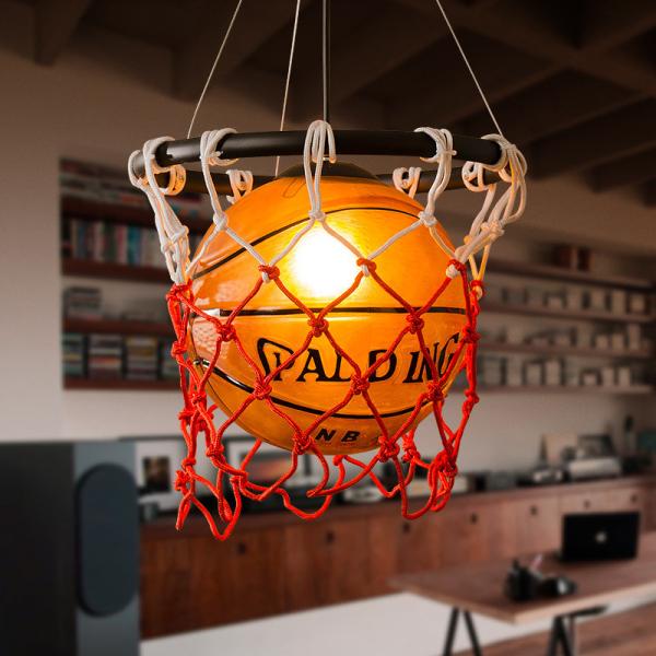 Vintage Pendant Lamp Restaurant Bar Cafe Lamp Creative Children's basketball