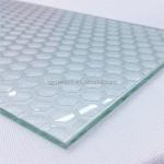 Anti Slip Frost Acid Etch Tempered Glass for Floor Decoration Purpose Customized