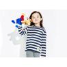 Buy cheap Grey White Stripe Kids Girls Clothes Girls Loungewear Set + Cotton Elastic Melange from wholesalers
