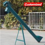 Large Capacity Helical Blade Inclined Conveyor Equipment Screw Conveyor with