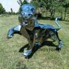 Buy cheap Landscape Garden Stainless Steel Animal Mirror Polished Large Outdoor Lion Sculpture Statue from wholesalers