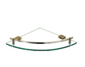 Glass shelf85210B-Square &Brass&Nickel Brush +Golde&,toughen&frosted glass