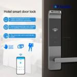 Smart Hotel Swipe Card Door Locks RFID Card Stainless Steel Mortise Door Lock