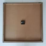 A0001 Grey Square Quartz Movement Decorative Wooden Clocks