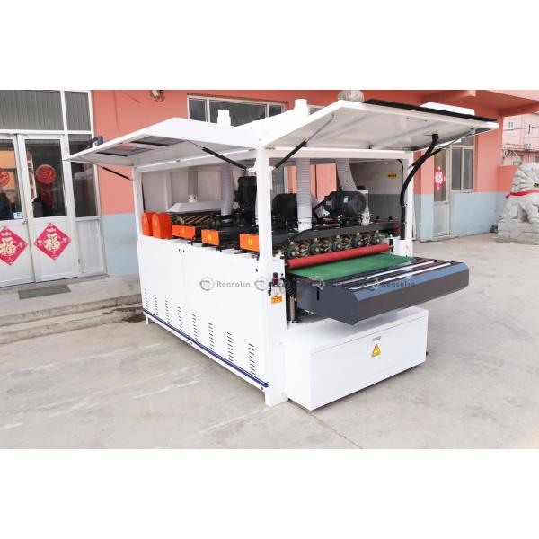 20m/Min Door Cabinet Wood Polishing Machine Brushing Polish Sander Machine