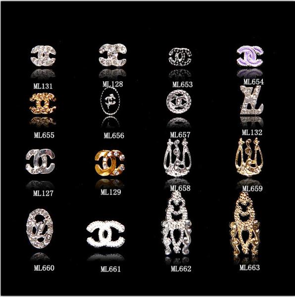 Buy cheap Hot NEW Wholesale Alloy Jewelry 3D Nail Art Jewelry Nail rhinestones Sticker Supplier Number ML653-663 from wholesalers
