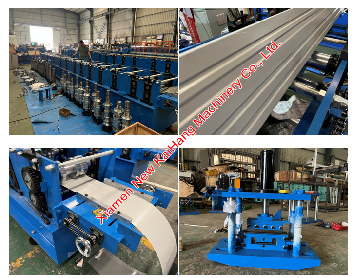 0.4mm-0.6mm Galvanized Roof Fascia Roll Forming Machine PLC Control System, Full Automatic Fascia Rolling mills