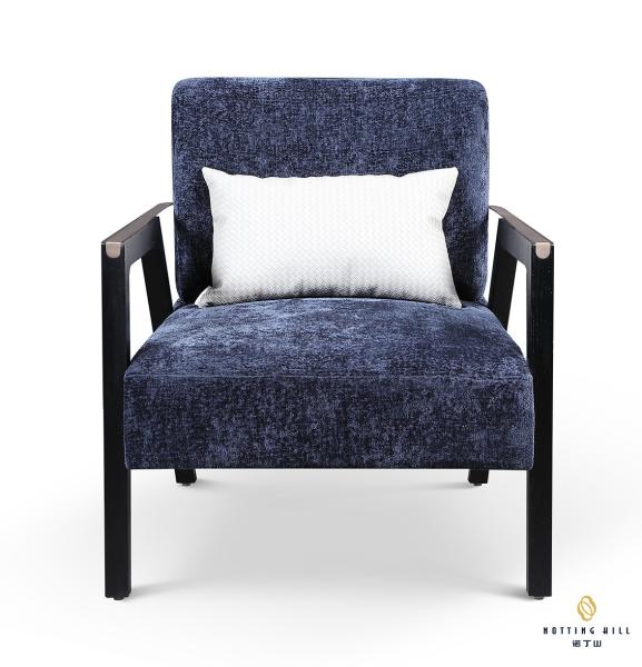 Buy cheap SS Frame Oak Solid Wood Base Hotel Leisure Chair High Density Foam from wholesalers