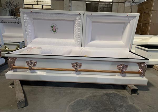 Buy cheap Reliable Metal Casket Rectangle Shape For Funeral And Obsequies from wholesalers