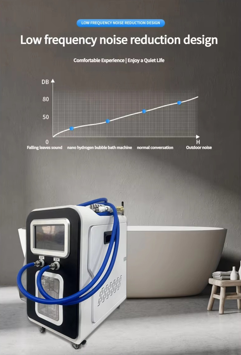 Nanotechnology PEM Hydrogen Water Generator Pure Water Bathroom Bubble Bath Machine Beauty Equipment with Circulating Oxygen