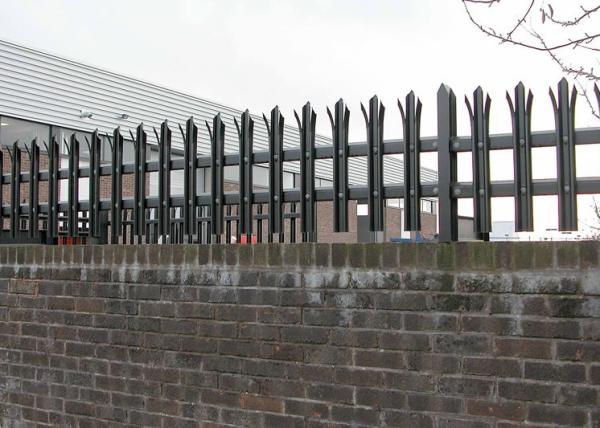 Buy cheap D Section Steel Palisade Fencing , RAL9016 4ft Palisade Fencing from wholesalers