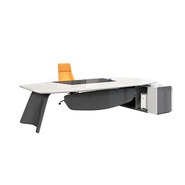 Mall Light Luxury Baking Lacquer Boss President Table Office Furniture Office