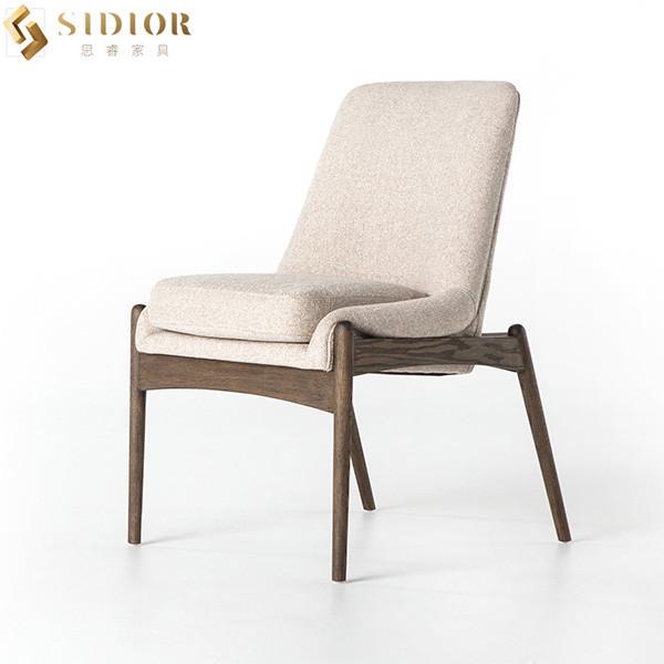 Buy cheap Mid Century Upholstered Ultra Modern Dining Chairs French Modern Style H91cm from wholesalers