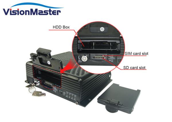 Buy cheap 2TB Hard Disk 4ch IP Cameras 1080p Hd Video Security DVR 4G GPS For Car Taxi from wholesalers