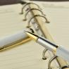 Buy cheap Novelty Ballpoint Pen Black Metal Signature Pen for Spot Supplies Laser Engraving Logo Free Advertising from wholesalers